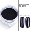 1Pcs Black Chrome Nail Powder Nail Glitter Powder Shining Chrome