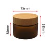1 Piece 150ml Empty Portable Amber Round Plastic Cosmetic Cream