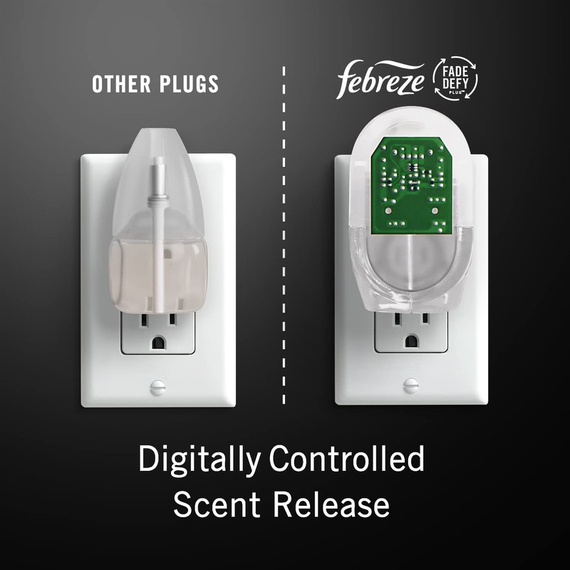 Febreze Unstopables Odor-Fighting PLUG Air Freshener, Fresh, (2) .87 fl.