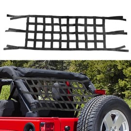 ​Aochuang Mesh Roof Cargo Net Hammock Netting for Jeep Wrangler Rear Storage Cover for Jeep Gladiator JK JKU JL TJ 1987-2024