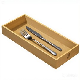 guiogc Desktop organizer, Bamboo storage tray for small tools, For office cabinets Bathroom 11.8x4.92x1.34 Inches(1 - PCS)