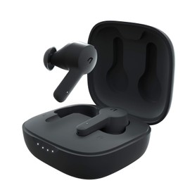 ABKO Active Noise Cancelling True Wireless Earbuds ANC Bluetooth Headphones in-Ear USB-C Wireless Charging with Microphone Built-in Mic EC10 Black