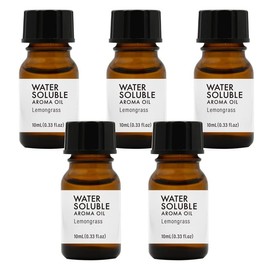 Water Soluble Aroma Oil 10ml Set of 5 (50ml) Essential Oil Blend (Lemongrass)