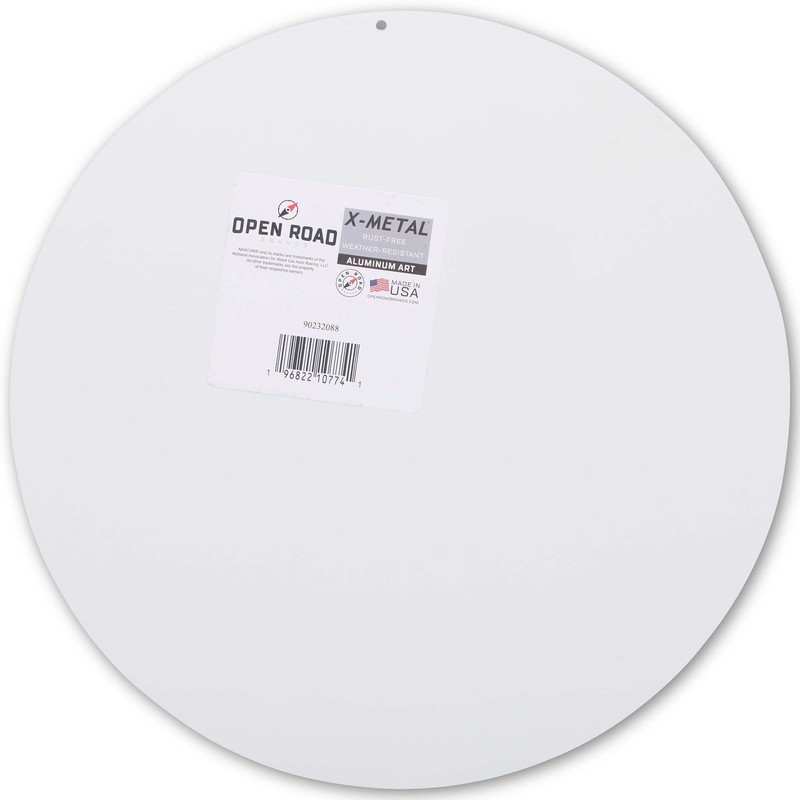 NASCAR Checkered Round Metal Sign - Fun NASCAR Wall Decor