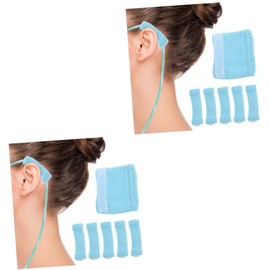 Healeved 12 Pcs Mask Glasses Ear Pads Oxygen Tubing Ear Pads Ear Pain Cannula Comfort Cushions Eyeglass Ear Sleeves Oxygen Pipe Ear Protection Travel Polyester Hanging Ears Protective pad
