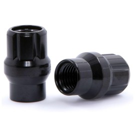 AINNUDSE 20 12X1.5 Et Lug Nuts with Key Cone Spline Short Open End Black Front Left Rear Right Removal Tool Steel for Scion,for Lexus