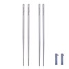 Boundless Voyage Outdoor 230mm Titanium Chopsticks Ultralight Flatware Square/Round Titanium