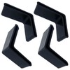 AFZZ Bed Frame Gash Protector Guards Black Bed Frame Corner