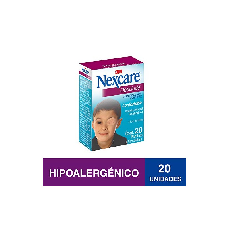 NEXCARE 3M Opticlude Parche Ocular Junior Sin Látex Color Marrón