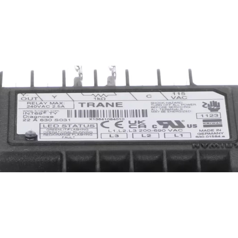 Trane Fits Trane MON00046, X13641084010, Phase Monitor, 3PH
