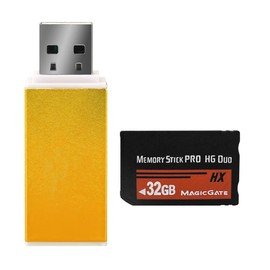 ANXILE HX 32GB Memory Stick Pro-HG Duo for PSP Camera Memory Card and a All in One Reader USB 2.0