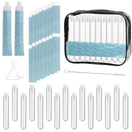 57 Pcs Mini Tampon Flasks for Women, Reusable Flasks Bottle Containers, Cruise Flasks Kit for Travel, Concert, Outdoor Sports(blue)