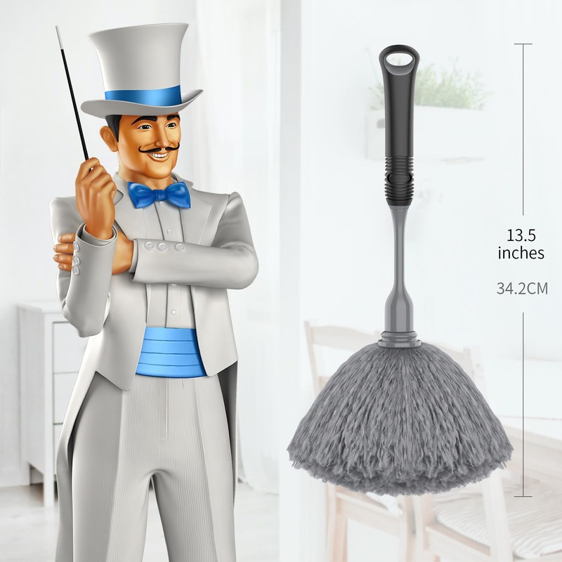 MR. SIGA Microfiber High-Density Mini Duster, Dust Removal Mop, Comfortable