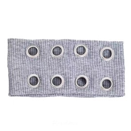 Uchyius Grommet Headband, Y2k Wide Eyelet Headbands, Elastic Hairband Grunge Accessories Punk Hair Accessories, Stretchy Hair band for Women (LightGray, Style-3)