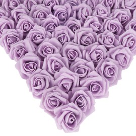 INSUNSIX Foam Roses,200PCS Artificial Roses Heads 1.97in Fake Roses Foam Flowers for Craft DIY Wedding Party Home Decoration(Lilac)