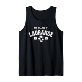 The Village of LaGrange Classic Style Palm Trees Design Tank Top