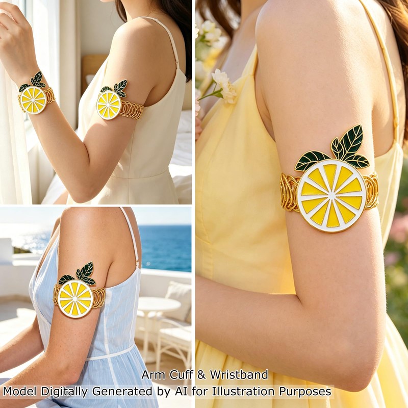 Davifina Lemon Curtain Tiebacks 2 Pack Yellow Fruit Spring Curtain