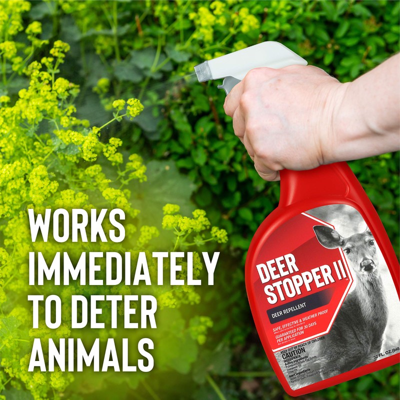 Deer Stopper II, Liquid Animal Stopper Repellent, All Natural, Effective