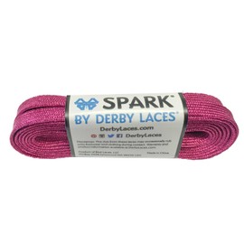 Derby Laces Pink 60 Inch Spark Skate Lace for Roller Derby, Hockey and Ice Skates, and Boots