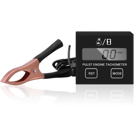 Bohisen Digital Chainsaw Tachometer Tach Gauge Digital Display Pulse Speedometer for Gesture Induction Chain Saw Cropper Generator Lawn Mower RV ATV Dirt Bike Motocross Boat Tractor (1)