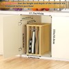 sandpaint 4 Tier Wooden Cabinet Tray Dividers, Kitchen Vertical Baking