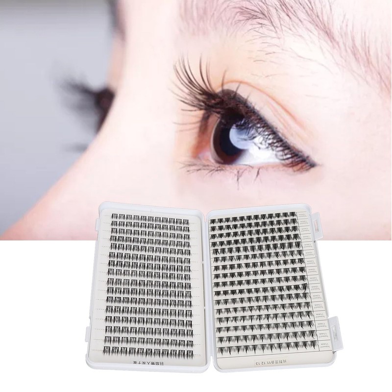 Extensiones de Pestañas Individuales, Pestañas Mixtas Individuales, Fibra Sintética Portátil