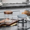 Wissy&Konny Sourdough Starter Jar 2Pack 35OZ with Ounce Scale Line,Date