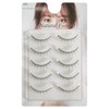 D-ONE Natural False Eyelashes, 5 Pairs (A03 No Makeup Casual