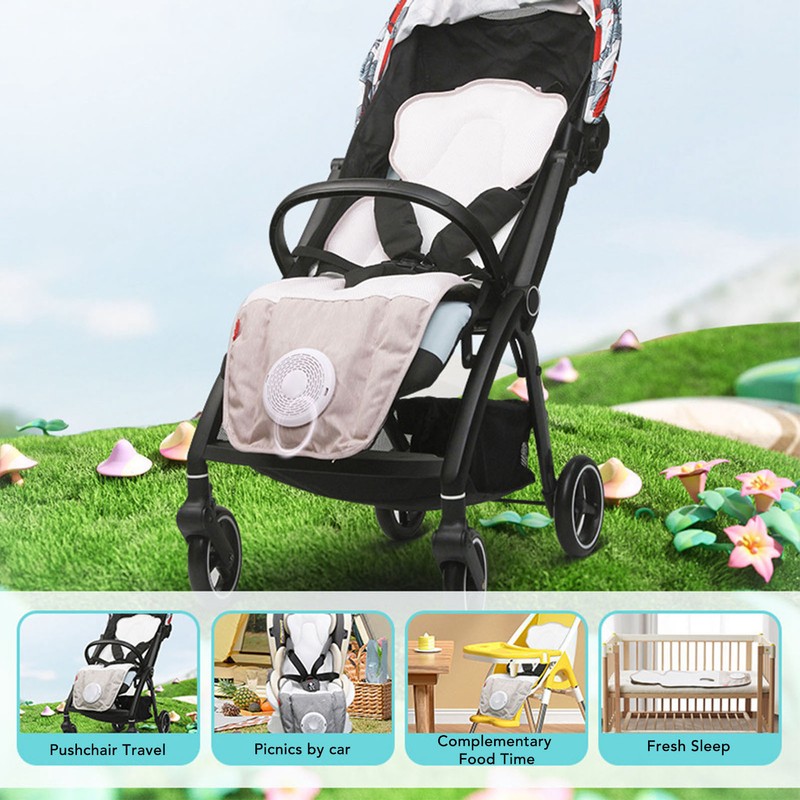 Baby Car Cooling Pad Seasonal Ventilated Breathable Child Carriage Conditioning