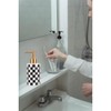 Checkered Soap Dispenser for Kitchen Bathroom Black & White, 1