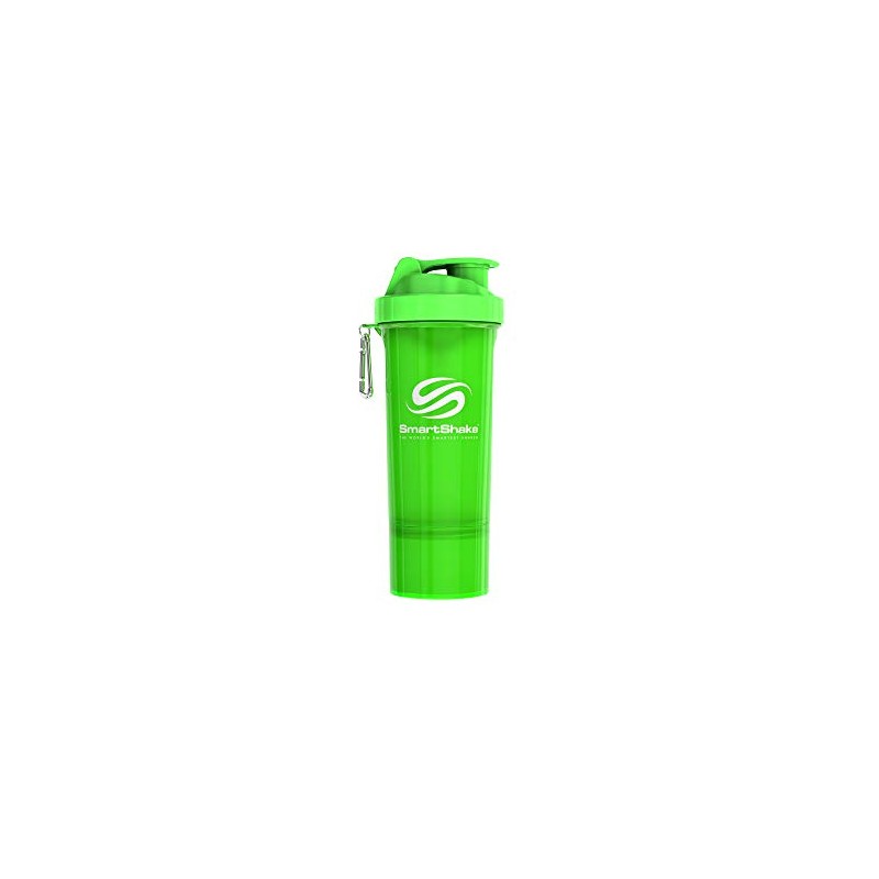 SmartShake Slim NEON GREEN 500ml Multifunctional Protein Shaker