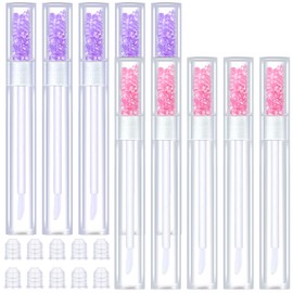 TSVATE Empty Lip Gloss Tubes,10PCS Lip Gloss Tubes 3ml Diamond Lip Gloss Tubes Empty Lip Gloss Making Supplies for DIY Beginner Makeup & Travel, Lip Gloss Containers Empty Lip Gloss Bottles