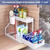 2-Tier Under Sink Organizer for Kitchen & Bathroom – Stainless