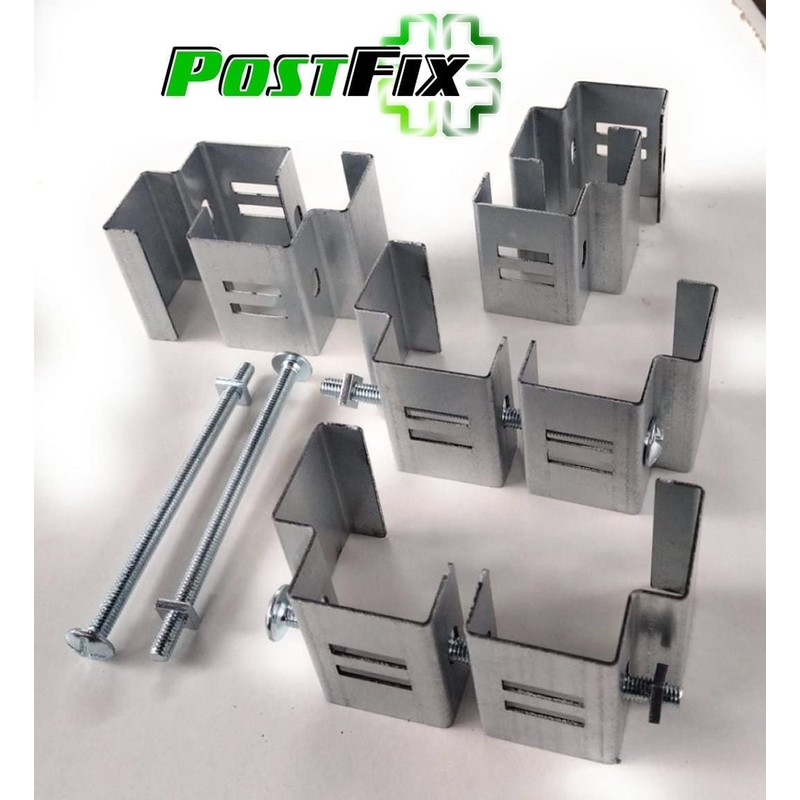Postfix® Slotted Concrete Fence Post Brackets to Fit 4" x