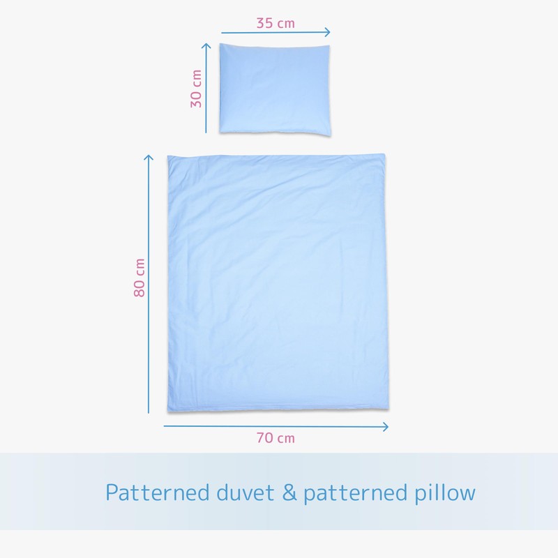 2 Piece Baby Children Quilt Duvet & Pillow Set 80x70