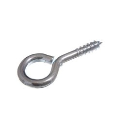 Haken zum Einschrauben, geschlossene Öse, Nr. 14, 6 x 65 mm, 24 Stück