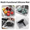 Silicone Dish Drying Mat for Kitchen Counter, Non-Slip Dish Drainer