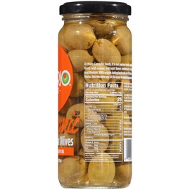 Mario Camacho Greek Organic Green Olives Pitted with Touch of Olive Oil, 6.0 Ounce (170g)