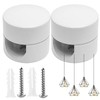 ANBOO Pack of 2 Aluminium Wall and Ceiling Pins for