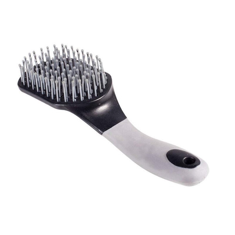 Horze Soft Grip Brush for Mane and Tail - -