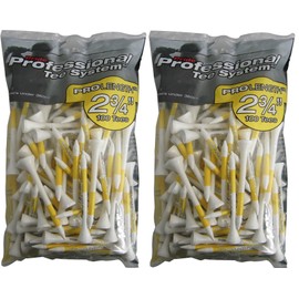 Pride Professional Tee System ProLength 2 ¾" Golf Tees, 100 Count (Pack of 2)