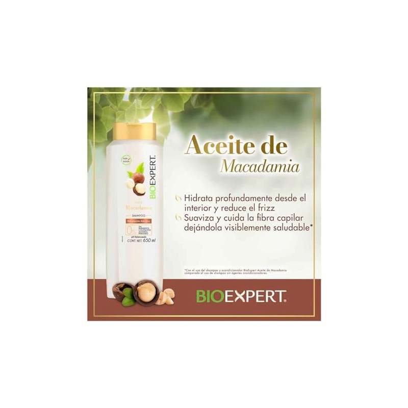 Shampoo BioExpert Aceite de Macadamia 650 ml