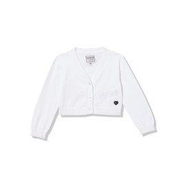 GUESS Baby Girls' Eco Long Sleeve Sweater Cardigan, Pure White