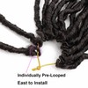 14 Inch Deep Faux Locs Crochet Hair - 8 Packs