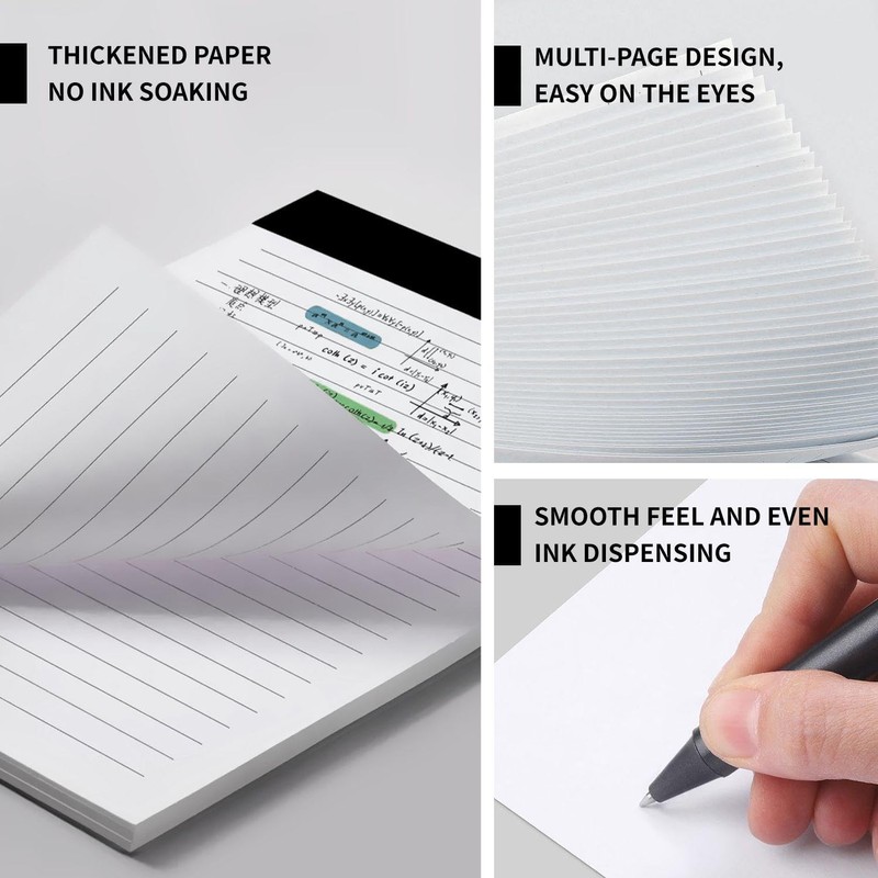 Pack of 10 Notepads and 10 Ballpoint Pens, Mini Notebooks,
