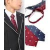 M.H.A.style 30060 Children's Polka Dot Pattern, Junior Size, One-touch Necktie,