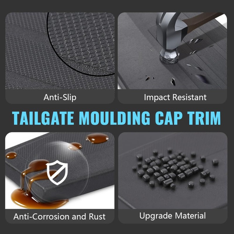 Front Header Deck Rail Truck Bed Accessory Cap Cover Compatible