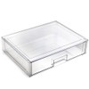 BINO | Stackable Storage Drawers, Shallow X-Large - Clear |