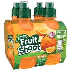 Fruit Shoot Orange, 4 x 200ml