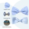 Basic Sense School Bow Hair Clips and Elastic Plain &